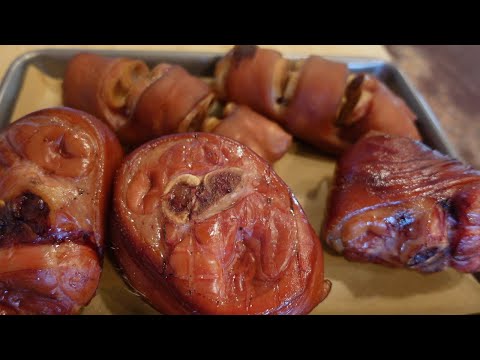 How To Make Smoked Ham Hocks and Pig Feet- Curing and Smoking