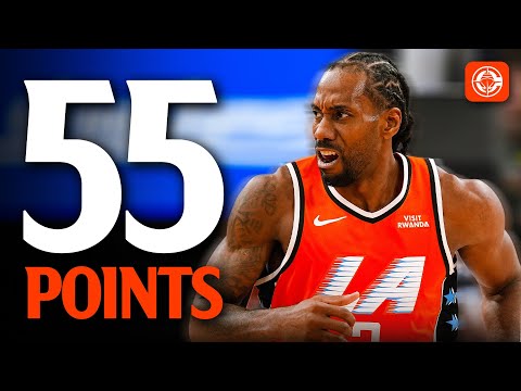 Kawhi Leonard ERUPTS for Career-High 55 Points Over the Pistons