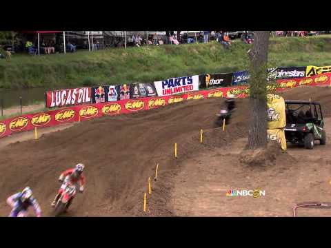 Eli Tomac Passes Blake Baggett & Ken Roczen - 2013 Spring Creek MX 250 Moto 2