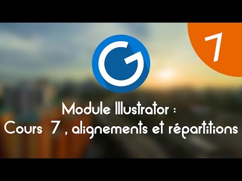 Formation IMM Module Illustrator Cours tuto 7 alignements et répartitions