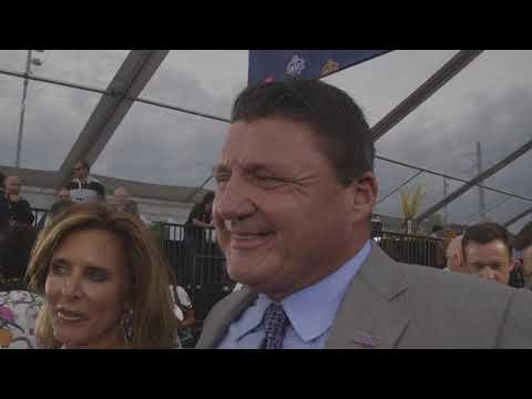 Video: LSU Coach Ed Orgeron Speaks On The 2019 NFL Draft Red Carpet