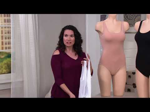 Jezebel Jersey Knit Tank Top Bodysuit on QVC