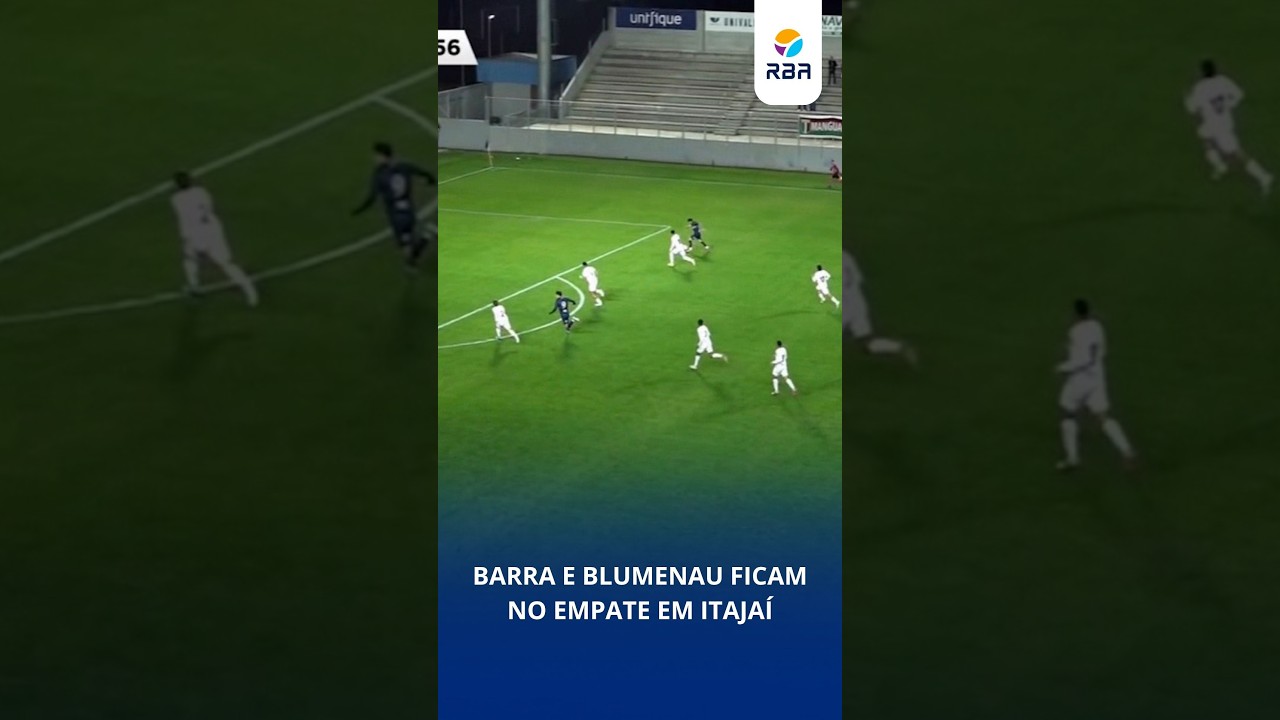 Barra e Blumenau ficam no empate em Itajaí, pela Copa SC