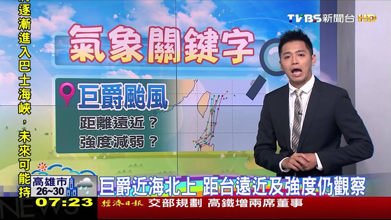 沿海風浪大注意長浪　各地有陣雨局部大雨