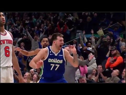 Luka Doncic hits Crazy shot off missed free throw to force Overtime at home vs Knicks