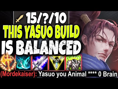 This Yasuo Build is so balanced that I made everyone to CRY 🔥 LoL Top Best Yasuo Build s10 Gameplay