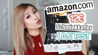 TOP ODER FLOP? 12€ AMAZON SCHMINK KOFFER LIVE TEST! l Kisu