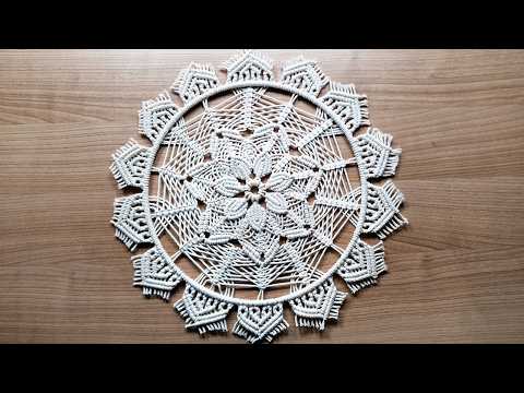 DIY Macrame Star Ornament Tutorial Handmade Christmas Tree Decoration