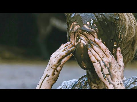 Girl Wipes The Mud Off Her Face But Her Facial Features Disappear