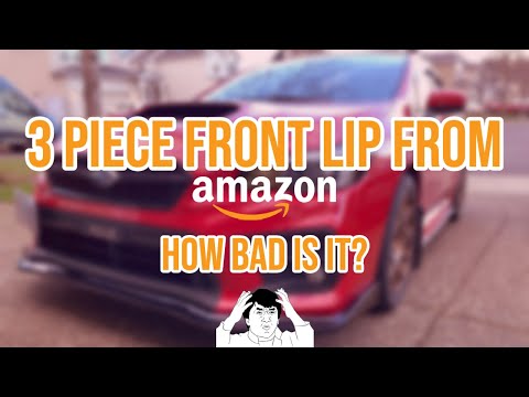 3-PIECE FRONT LIP | 2018+ SUBARU WRX | Watch this video before you buy!