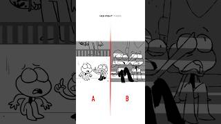 Don’t Make A Sound 🫣 A vs B (Animation Meme) #shorts
