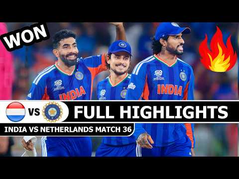 India Vs Netherlands ICC T20 CRICKET WORLD CUP 2026 Full Highlights Match 36 | IND Vs NED