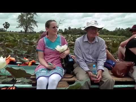 01 August 2016. Kayanwala Village, Sri Lanka. Canoe ride though lotus flowers (Part 2/2).