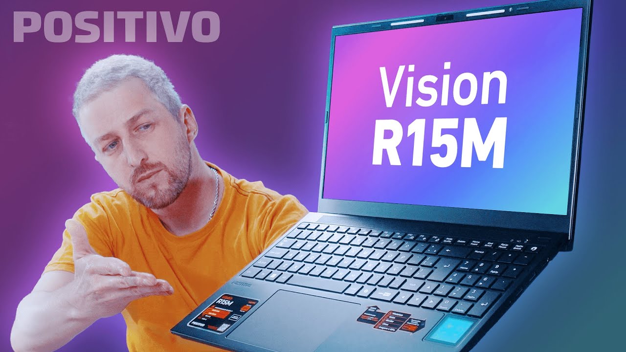 Miniatura da avaliação em vídeo de Notebook Positivo Vision R15 AMD Ryzen 5 8GB 256GB SSD Tela 15.1 Polegadas Full HD Windows 11 Preto