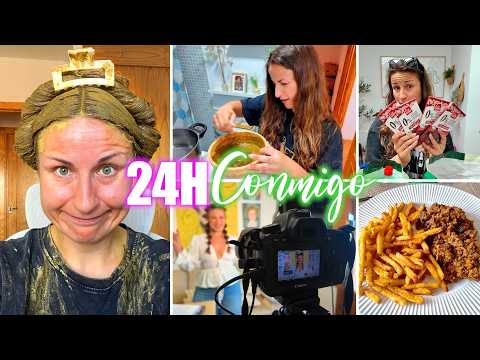 24H CONMIGO: Gasto mi última bala y ME PONGO HENNA EN EL PELO + el detrás de cámaras DE UNA YOUTUBER