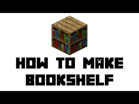 Minecraft Survival: How to Make Bookshelf - YouTube