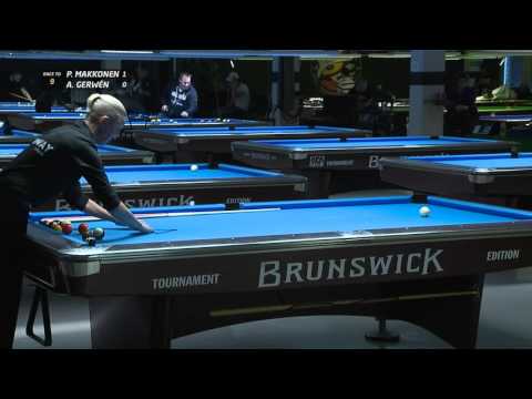 Nordic 10 ball 2015 Final Gerwén - Makkonen (no sound)
