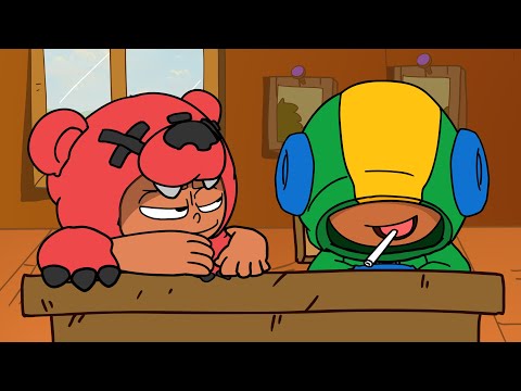 Brawl Stars Animation #63 - Leon X NiTa at School