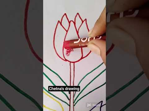 flowers🌸🌺🌻🌹🌷🌼💐@chetna's drawing💫