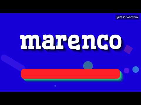 MARENCO - HOW TO PRONOUNCE IT!?