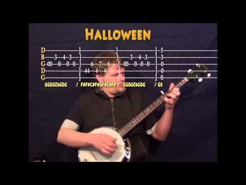 Halloween - Banjo - Silly Licks TAB - Easy Cover Lesson
