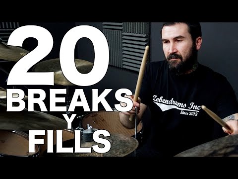 20 BREAKS Y FILLS DE BATERÍA - Clases de Batería - Tus 20 primeros BREAKS