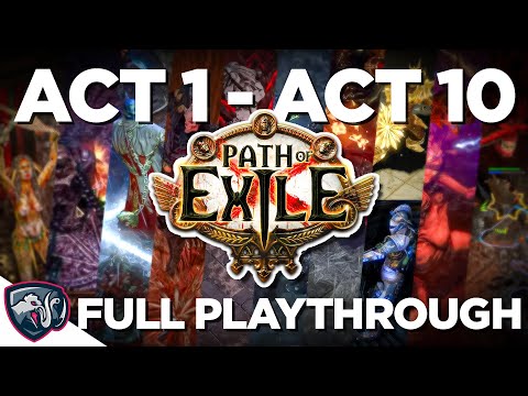 Building your first Path of Exile Character - Full Campaign Walkthrough