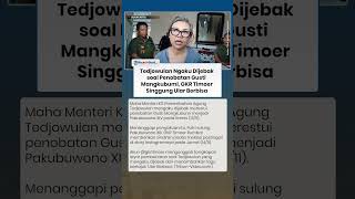 Tedjowulan Ngaku Dijebak soal Penobatan Gusti Mangkubumi Jadi PB XIV, GKR Timoer Sindir Ular Berbisa