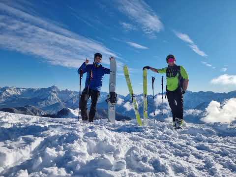 Sci alpinismo, monte Osternig 2050mt.