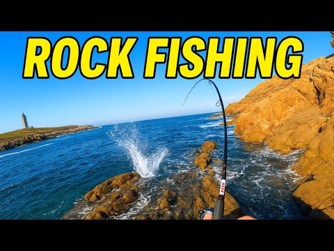ROCK FISHING OUTDOOR COOKING IN SPAIN.