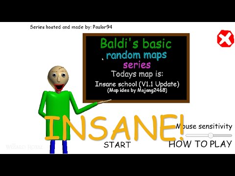 BBRMS: Insane School (V1.1 Update) [Baldi's Basics Mod]