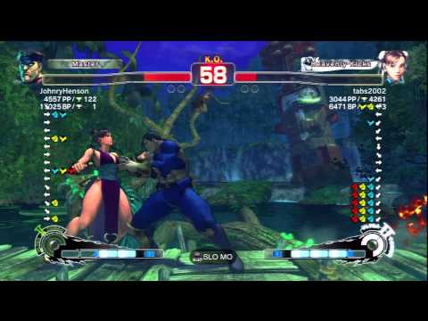 JohnryHenson (M.Bison) Vs tabs2002 (Chun Li) SSF4 AE Ranked Matches - PSN