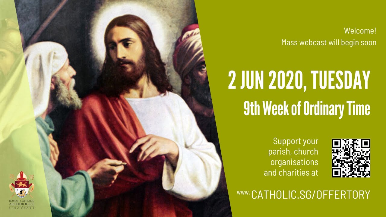 Catholic Weekday Mass Today Online - Tuesday, 9th Week of Ordinary Time 2020