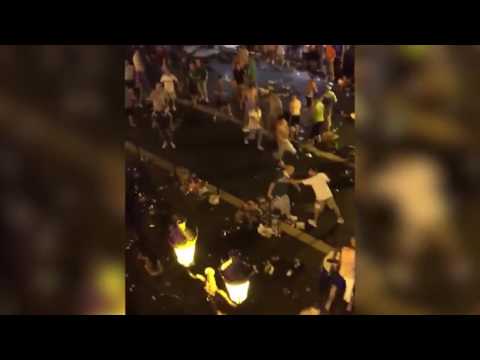 England fans chased through Stade Vélodrome by Russian hooligans