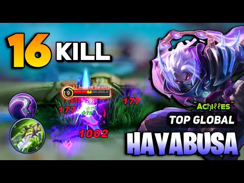 DEADLY! Hayabusa Best Build 2023 [ Hayabusa Top Global Gameplay] By ~Acђiℓℓes~ - MLBB