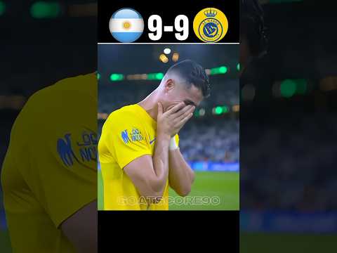 The day Ronaldo shocked Messi || Al Nasser Vs Argentina imaginary 2026 #shorts #football #cr7