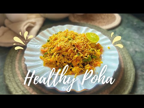 Tasty Yet Healthy Poha Recipe😉| Easy Indian Breakfast #healthy #recipe 