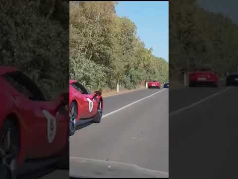 Unfall mit mehrere Sportwagen, auf Bundesstraße bei Überholverbot. Durchgezogene Linie. 😱😱😱😱