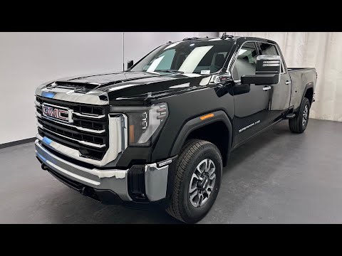 2026 GMC Sierra 3500HD 4WD Crew Cab Long Box SLT in Black for sale at Davis GMC Buick Lethbridge in Lethbridge, AB