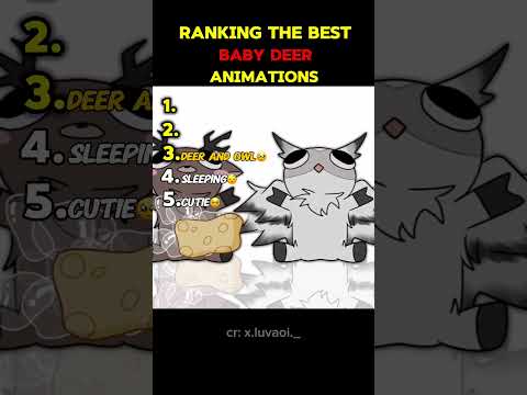 Ranking The Best Baby Deer Animation #99nightintheforest #99nightsroblox #deer #owl #ram #roblox