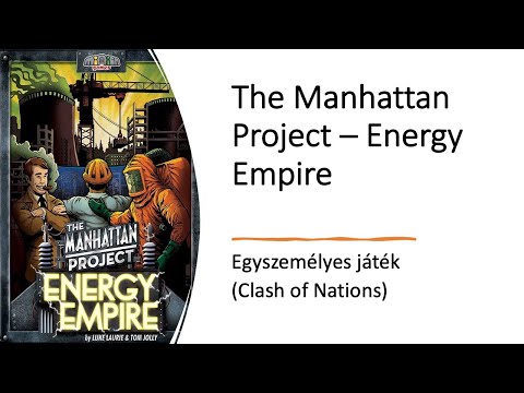 Robert SoloPlay - The Manhattan Project: Energy Empire - Egyszemélyes játék (Clash of Nations)