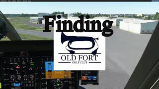 Finding Old Fort Golf Course in Microsoft Flight Simulator