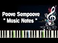 Poove Sempoove Piano Notes Midi File Karaoke