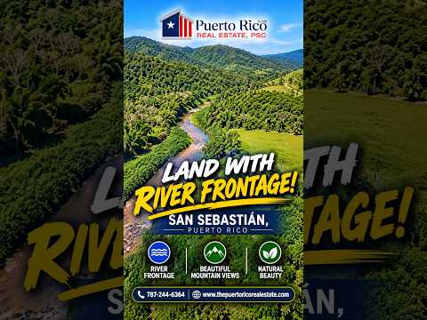 Riverfront Land for Sale in San Sebastián, Puerto Rico 🌿 #Shorts