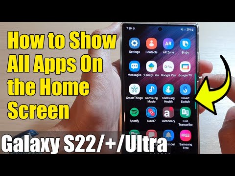 Galaxy S22/S22+/Ultra: How to Show All Apps on the Home Screen