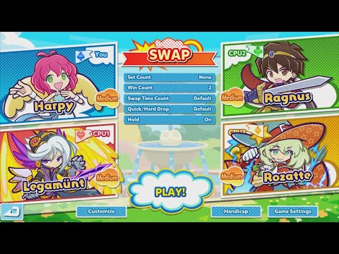 Puyo Puyo Tetris 2 - Ver. 1.3.0 (The Final Update?) (Harpy, Ragnus, Legamunt, & Rozatte)