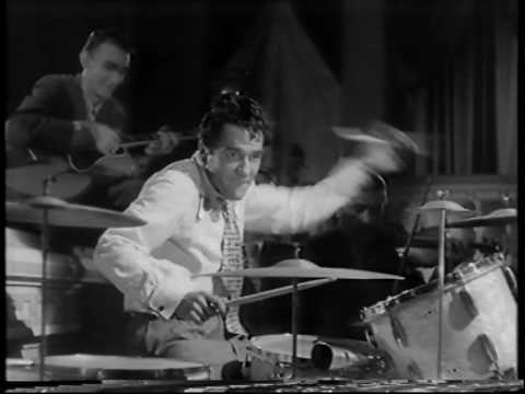 Gene Krupa in a 1945 movie - COOL!! - HQ