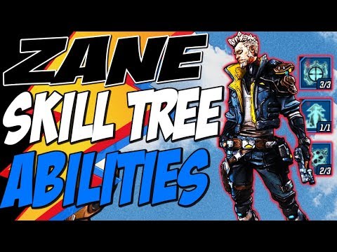 Borderlands 3 ZANE SKILL TREE COMPLETE ABILITIES - Under Cover, Hitman, Doubled Agent