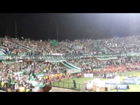 "Verde Doy Todo Por Verte - Los Del Sur" Barra: Los del Sur &bull; Club: Atlético Nacional