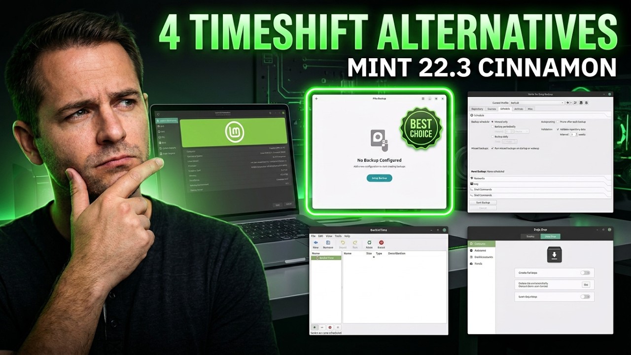 Linux Mint 22.3 Cinnamon Backup Guide: 4 Powerful Alternatives to Timeshift (GUI)